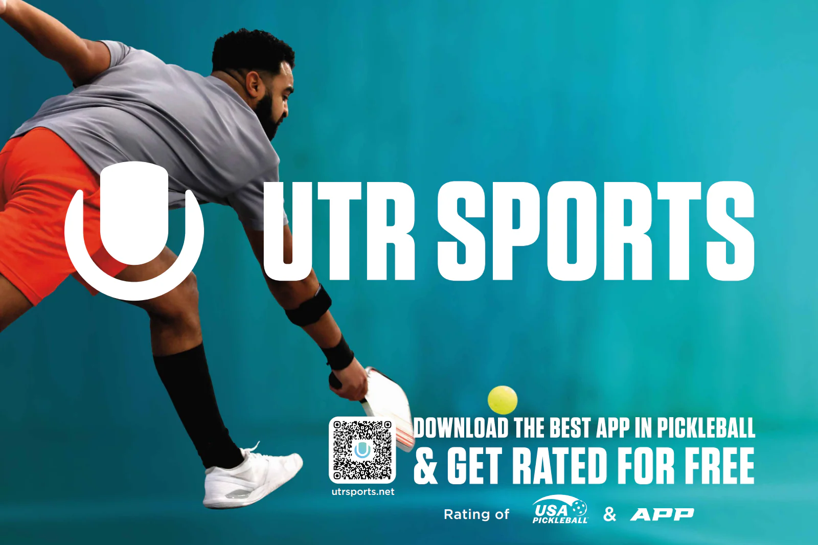 UTR Sports 4x6 Pickleball Banner